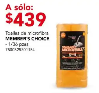 City Club Member’s Choice toallas de microfibra oferta