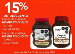 City Club Member's Choice crema de avellanas oferta