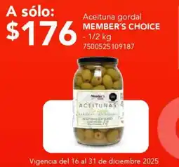 City Club Member's Choice aceituna gordal oferta