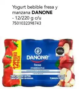 City Club Danone yogurt bebible fresa y manzana oferta