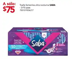 City Club Saba toalla femenina ultra nocturna oferta