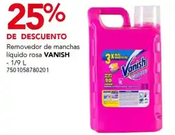 City Club Vanish removedor de manchas liquido rosa oferta