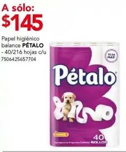 City Club Pétalo papel higienico balance oferta