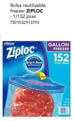 City Club Ziploc bolsa reutilizable freezer oferta