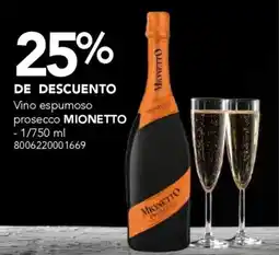 City Club Mionetto vino espumoso prosecco oferta