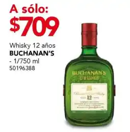 City Club Buchanan's whisky 12 años oferta