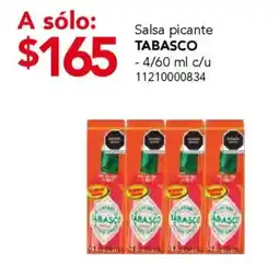 City Club Tabasco salsa picante oferta