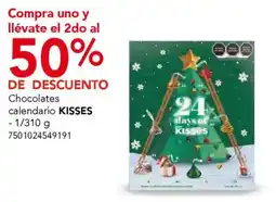 City Club Kisses chocolates calendario oferta