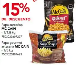 City Club McCain papa surecrisp o papa gourmet artesana oferta