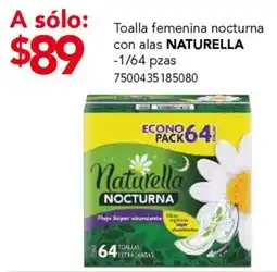 City Club Naturella toalla femenina nocturna con alas oferta