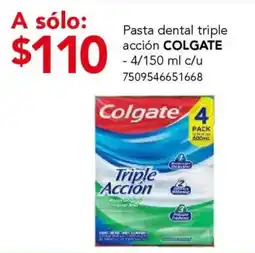 City Club Colgate triple accion pasta dental oferta