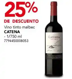 City Club Catena vino tinto malbec oferta