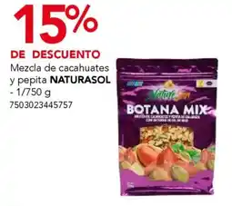 City Club Naturasol mezcla de cacahuates y pepita oferta
