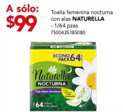 City Club Naturella toalla femenina nocturna con alas oferta