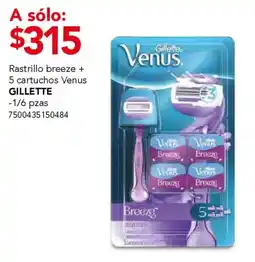 City Club Gillette Venus rastrillo breeze + 5 cartuchos oferta