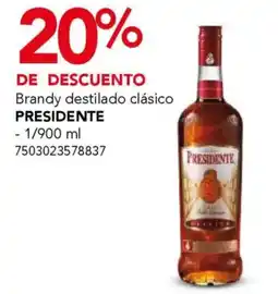 City Club Presidente destilado clasico oferta
