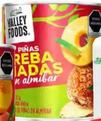 Valley Foods piña rebanadas en almíbar