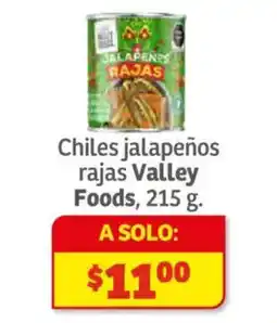 Soriana Híper Valley Foods chiles jalapeños oferta