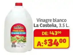 Soriana Híper La Costeña vinagre blanco oferta