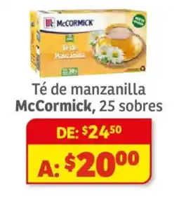 Soriana Híper McCormick té de manzanilla oferta