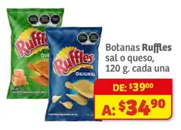 Soriana Híper Ruffles sal o queso oferta