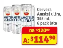 Soriana Híper Amstel Ultra cerveza oferta