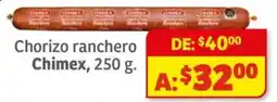 Soriana Híper Chimex chorizo ranchero oferta