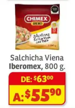 Soriana Híper Iberomex salsicha viena oferta