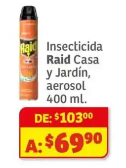 Soriana Híper Raid insecticida aerosol oferta