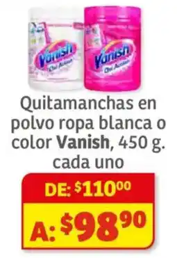 Soriana Híper Vanish quitamanchas en polvo oferta