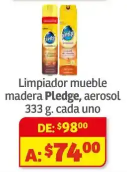 Soriana Híper Pledge limpiador mueble madera oferta