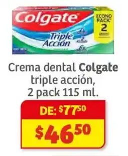 Soriana Híper Colgate triple accion crema dental oferta