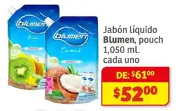 Soriana Híper Blumen jabon liquido oferta