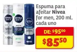 Soriana Híper Nivea Men espuma para afeitar oferta