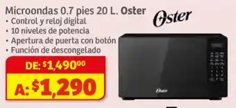 Oster microondas 0.7 pies 20 L