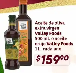 Soriana Híper Valley Foods aceite de oliva extra virgin o aceite orujo oferta