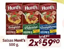 Soriana Híper Hunt's salsas oferta
