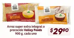 Soriana Híper Valley Foods arroz super extra integral o precocido oferta