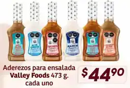 Soriana Híper Valley Foods aderezos para ensalada oferta