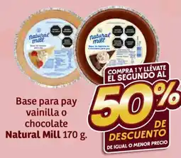 Soriana Híper Natural Mill base para pay vainilla o chocolate oferta