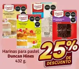 Soriana Híper Duncan Hines harinas para pastel oferta