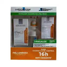 Farmacias Benavides Pack Rutina Anti-Oxidante Piel Grasa Vit C Oil Control+Mini Gel+Mini Pure Vit C12+Anth Uv Mine OC oferta