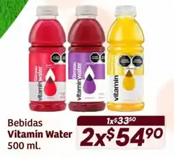 Soriana Híper Vitamin Water oferta