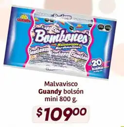 Soriana Híper Guandy malvavisco bolsón mini oferta