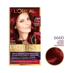 Farmacias Benavides Excellence Tinte 6660 Rubio Oscuro Rojizo Profundo oferta
