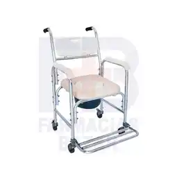 Farmacias Bazar SILLA M400-110 PARA DUCHA ACOJINADA ALUMINIO CON RUEDAS METIX oferta