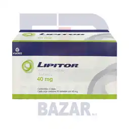 Farmacias Bazar LIPITOR 40MG 2 CAJAS CON 30 TABLETAS oferta