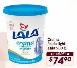 Soriana Híper LALA crema ácida light oferta