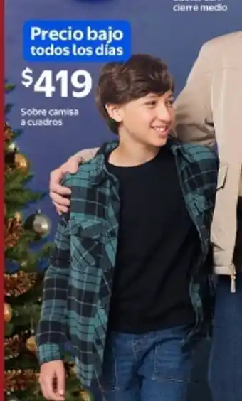 Sobre camisa a cuadros