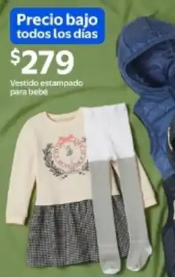 Walmart Vestido estampado para bebé oferta